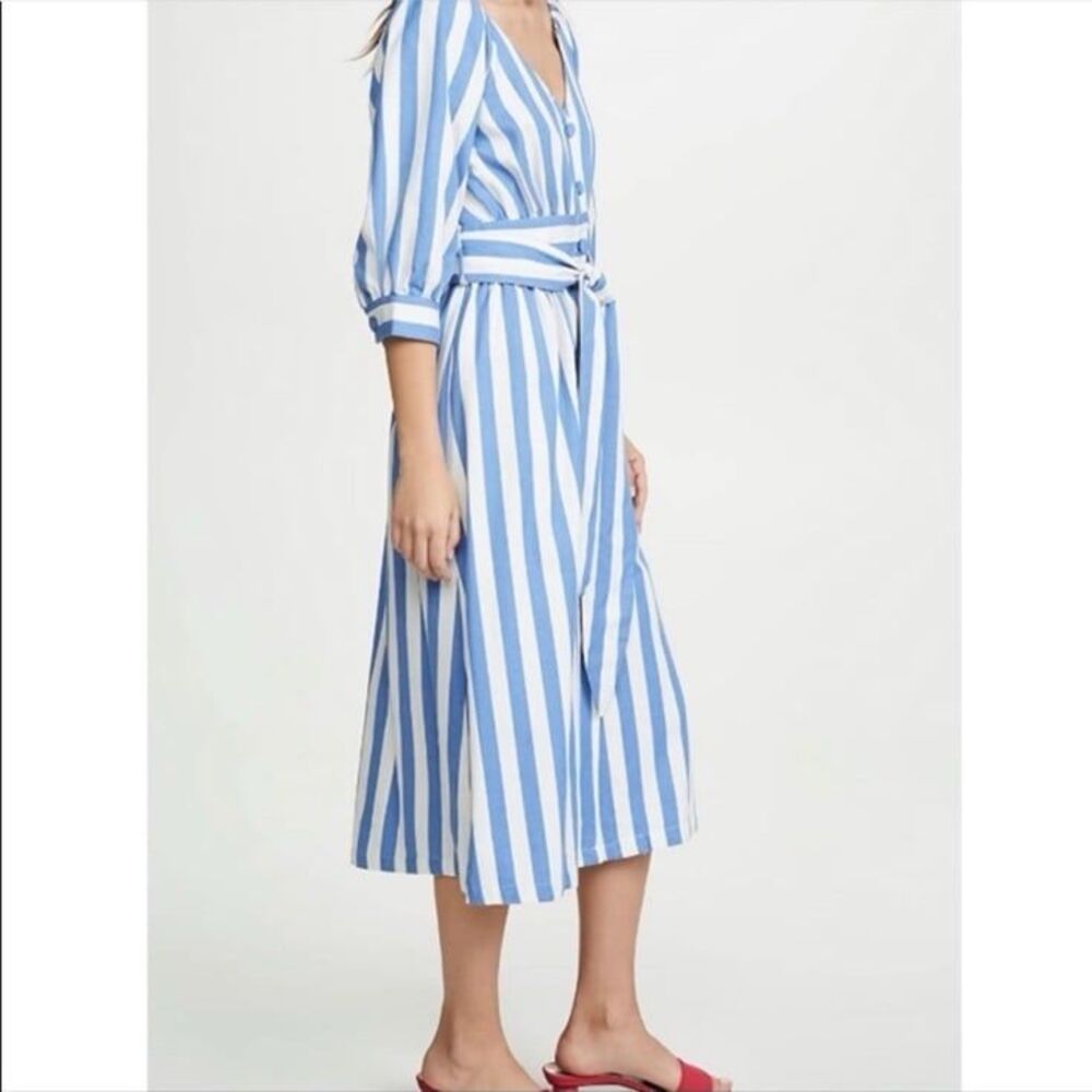 Moon River | Striped Midi Dress - Picture 3 of 11